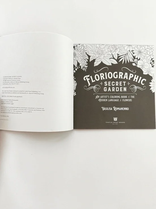 Disney Nightmare Before Christmas Glow Coloring Book + Floriographic Garden Set - Picture 4 of 14